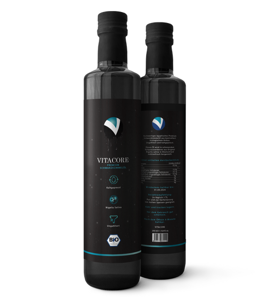 Ägyptisches Premium Bio-Schwarzkümmelöl ungefiltert, kaltgepresst, nigella sativa